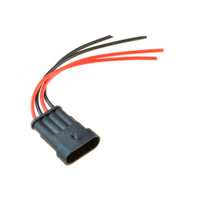 Разъем 4-х контактный штыревой с проводами сечением 0,75 кв.мм, длина 120 мм купить в интернет-магазине tuning063