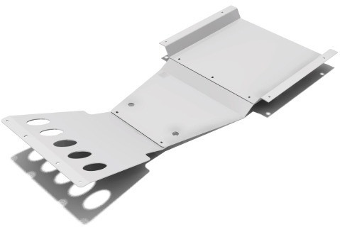 Защита агрегатов (комплект) для Lada 4x4 с кронштейном съемной лебедки (дюраль 5 мм) купить в интернет-магазине tuning063